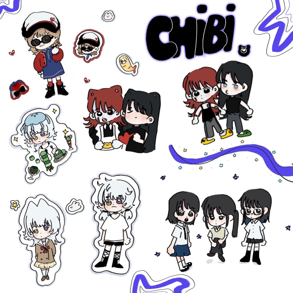 วาดภาพการ์ตูน - รับวาดแฟนอาร์ต/oc สเกล Chibli - 3