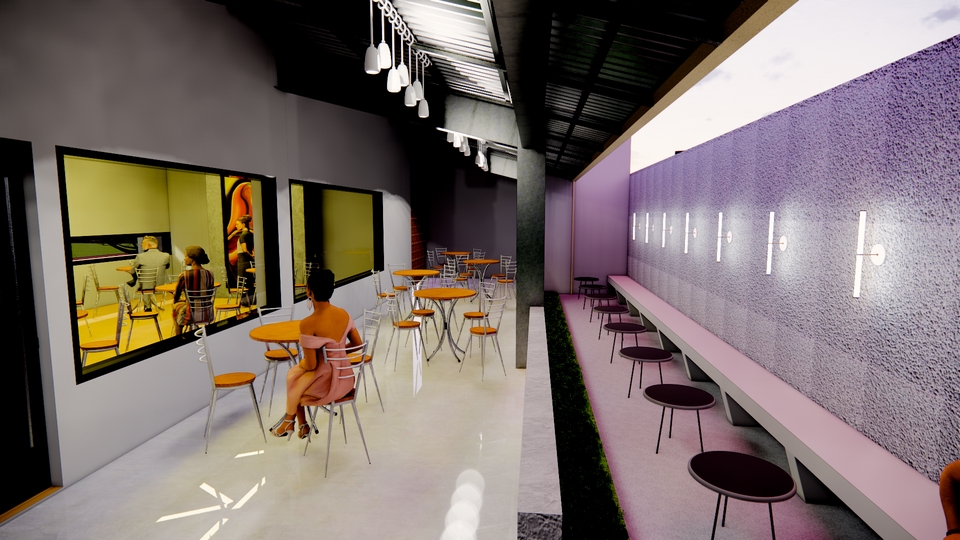 3D & Perspektif - JASA DESAIN ARSITEKTURAL RUMAH KANTOR CAFE INTERIOR DLL (BANGUNAN+INTERIOR) - 11