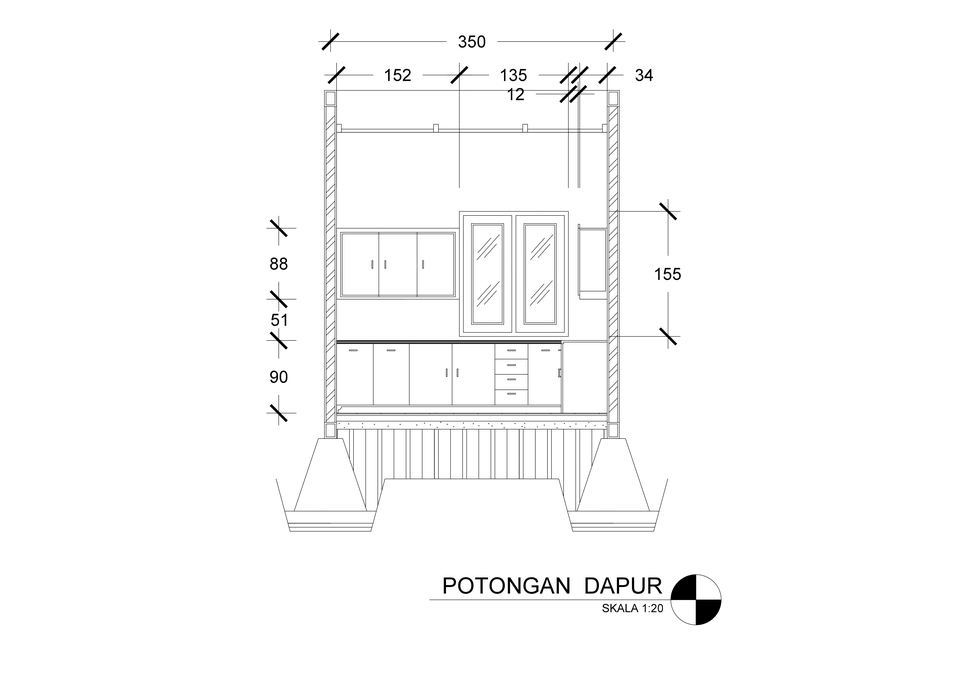 CAD Drawing - JASA DESAIN GAMBAR CAD GAMBAR KERJA BANGUNAN RUMAH TINGGAL 2D - 7