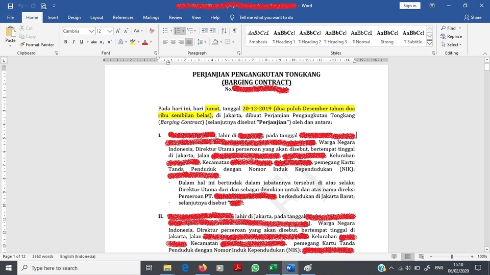 Hukum - Drafting Berbagai Jenis Kontrak/ Dokumen Legal - 2