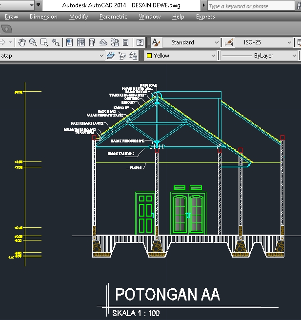 CAD Drawing - 2D Autocad | Revisi Unlimited | 15rb/m2 - 5