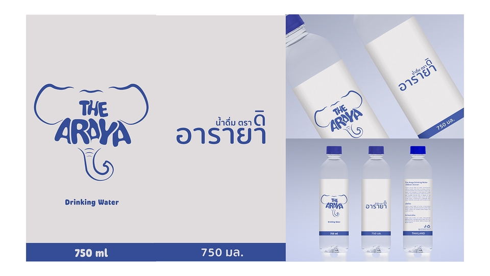 ออกแบบบรรจุภัณฑ์น้ำดื่ม ออกแบบแพคเกจจิ้งน้ำดื่ม ออกแบบขวดน้ำดื่ม