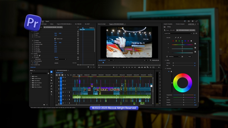 Jasa editing video profesional dengan Adobe Premiere Pro, pengeditan video untuk YouTube, vlog, dan lainnya.