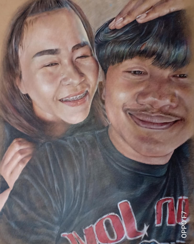 วาดภาพเหมือน Portrait - วาดภาพเหมือน สีไม้บนกระดาษ จัดส่งฟรี - 15