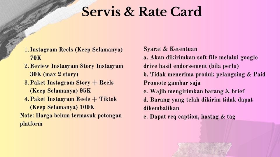 Selebgram/ Socmed - Endorsement/Review Product - 8