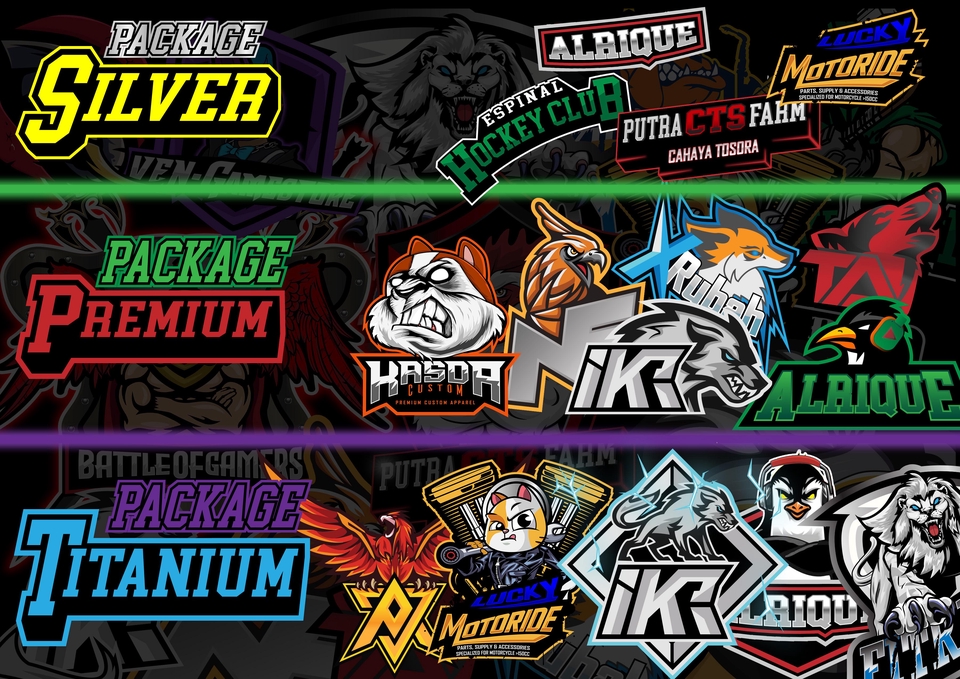Logo - Design Mascot Esport, Mascot Perusahaan atau Logo Perusahaan, Logo Tim, Logo Game dst - 2