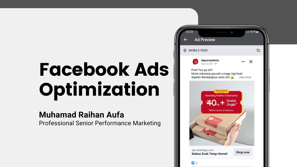 Digital Marketing - Facebook Ads Optimization - 1
