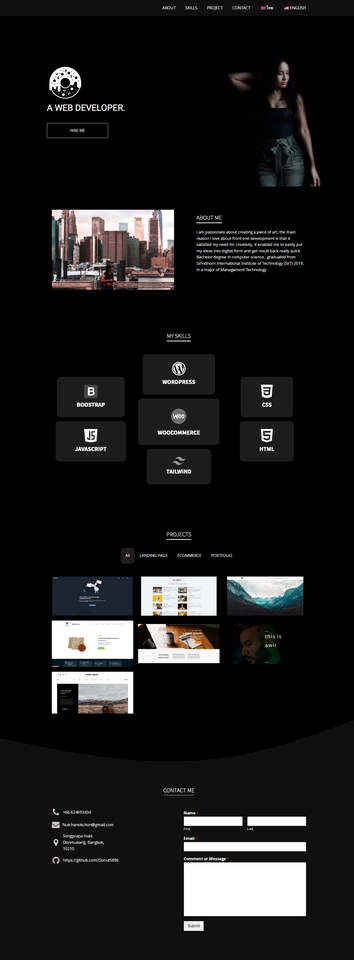 Wordpress - รับออกแบบและสร้างเว็บไซต์ด้วย Wordpress ดีไซน์โมเดิร์น มินิมอล รองรับทุกหน้าจอ - 3