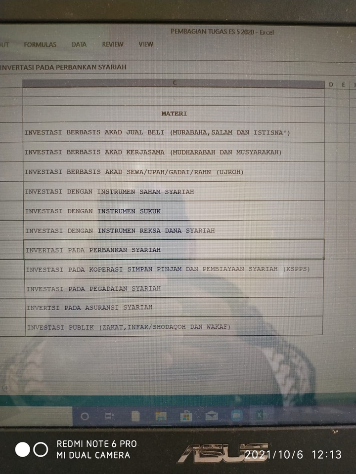 Jasa input data excel untuk investasi syariah di Indonesia.