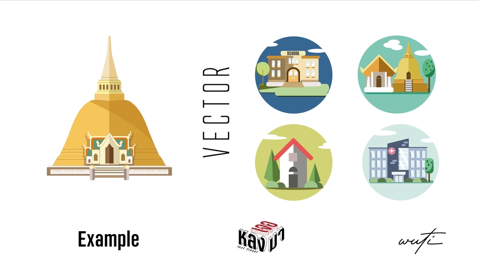 ภาพประกอบเวกเตอร์ - ภาพประกอบเวกเตอร์ 2 D (Minimal) - 1
