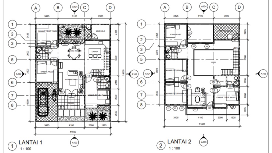 CAD Drawing - Pembuatan gambar 2D AUTOCAD, REVIT, GAMBAR IMB, GAMBAR KERJA, GAMBAR STRUKTUR, GAMBAR AS BUILT - 1