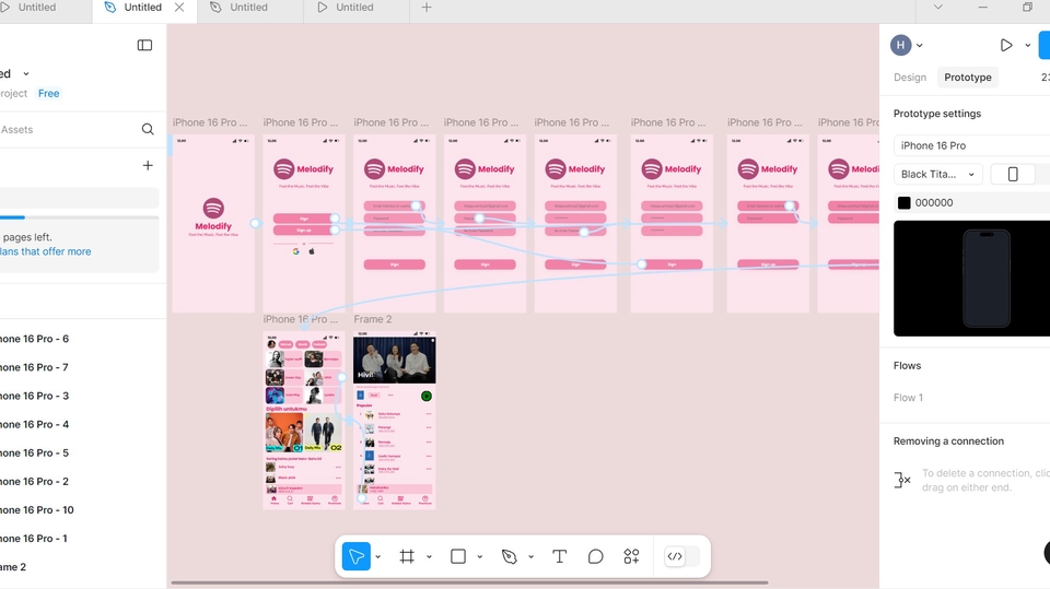 Mockup desain aplikasi mobile ui ux untuk platform freelancer