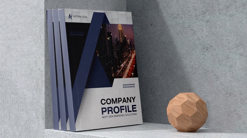 Desain company profile profesional dan modern untuk meningkatkan citra bisnis Anda.