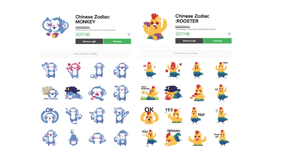 ออกแบบ LINE Sticker - Stickerline กวนๆน่ารัก ตัวแทนแบรนด์สินค้าคุณ - 10