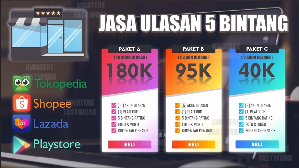 Memberi Review - Jasa Ulasan Shopee, Lazada, Tokopedia & Play Store - 1