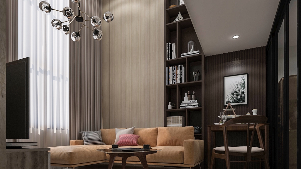 รับออกแบบตกแต่งภายในบ้านสวยหรูพร้อมเฟอร์นิเจอร์