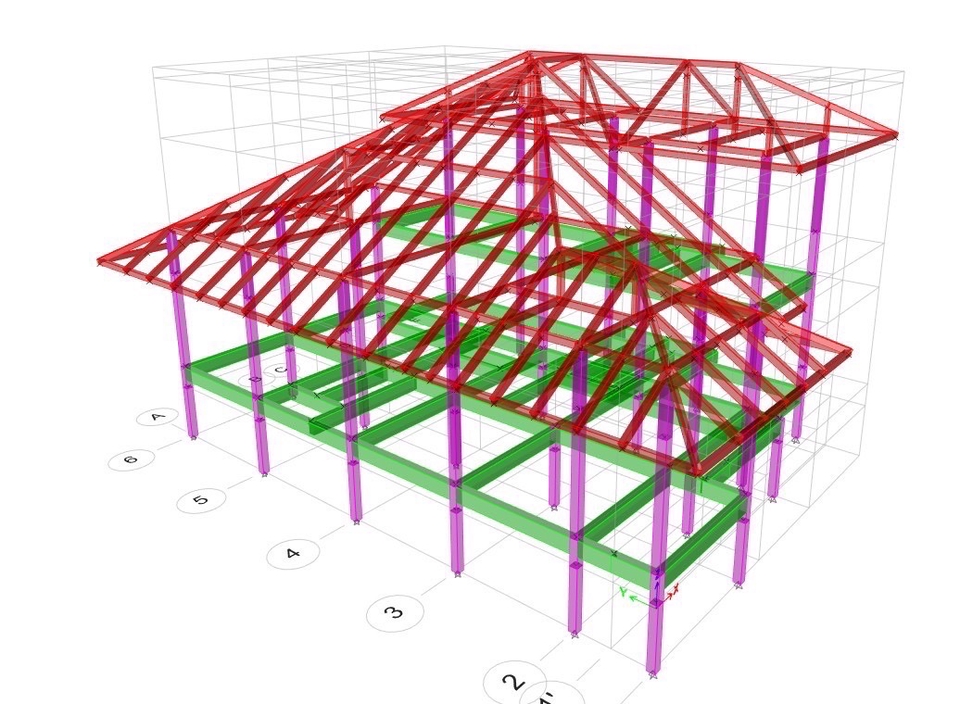 เขียนแบบวิศวกรรมและออกแบบโครงสร้าง - งานออกแบบสถาปัตยกรรมและคำนวณโครงสร้าง (อาคารและบ้านพักอาศัย) - 8