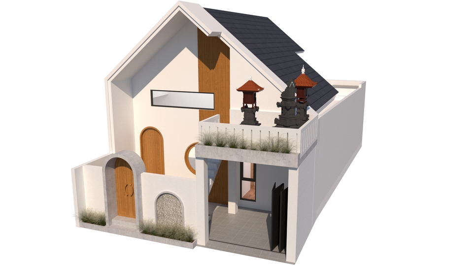 3D & Perspektif - JASA DESAIN ARSITEKTUR, 3D MODELING + RENDERING VRAY - 5