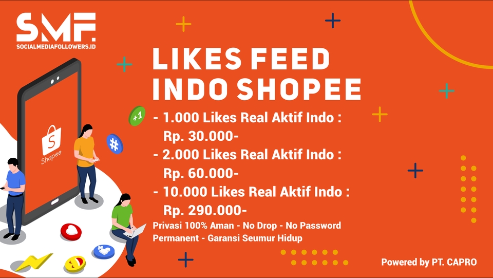 Tambah Followers - Followers/ Likes Product/ Etc. Shopee Real Aktif Indonesia Permanent - 3