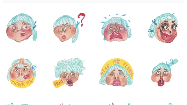 ออกแบบ LINE Sticker - ออกแบบ Sticker line + Mascot (Digital Paint / สีน้ำ/ สีเทียน) - 2