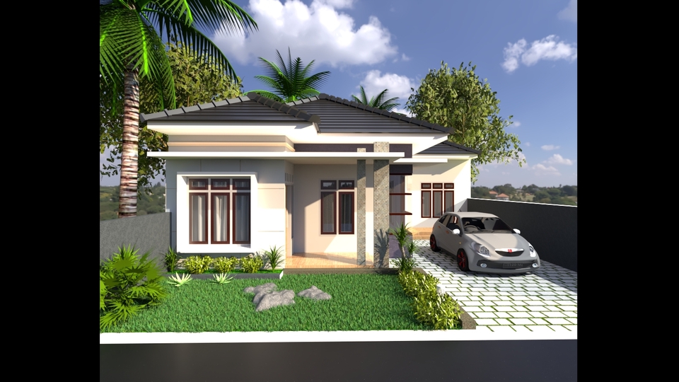 3D & Perspektif - Jasa Desain Gambar 3D Exterior dan Interior Rumah dan Bangunan - 1