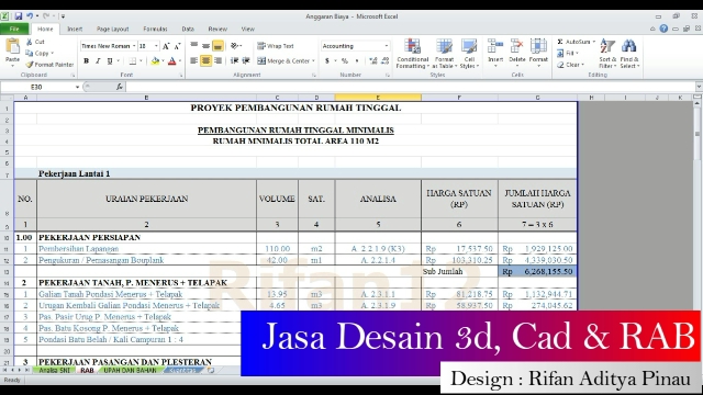 CAD Drawing - Desain arsitektur 3d, Cad drawing dan RAB - 7