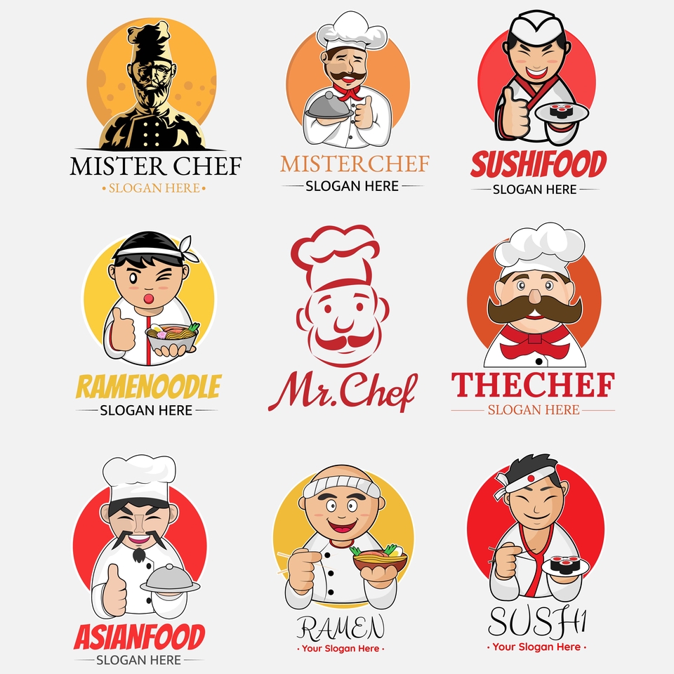Logo - Desain Character Mascot Logo UMKM Makanan Untuk Bisnis Anda - 2