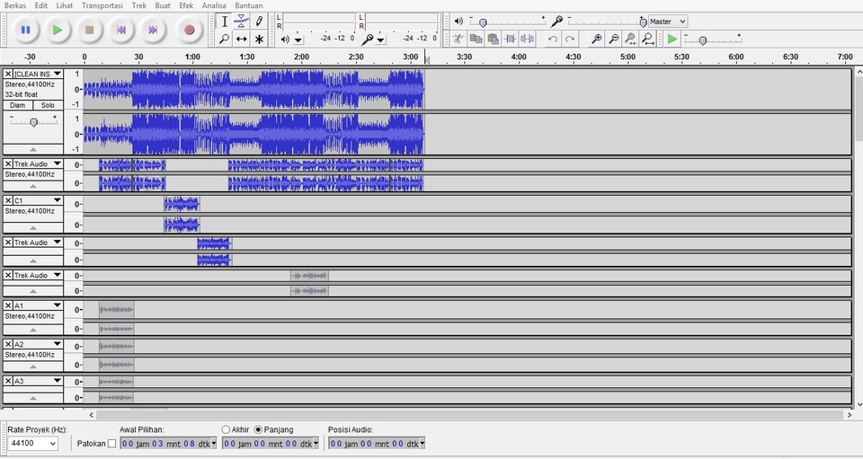 Jasa Lainnya - Edit Audio File di Audacity - 5