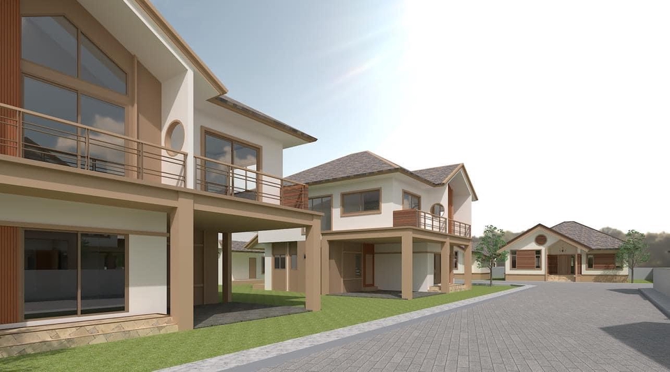 เขียนแบบวิศวกรรมและออกแบบโครงสร้าง - ออกแบบผังโครงการจัดสรร - 8