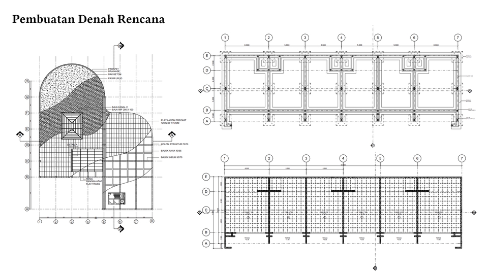 CAD Drawing - Gambar kerja 2D autocad/archicad BIM as built, shop drawing, DED arsitektur - 4