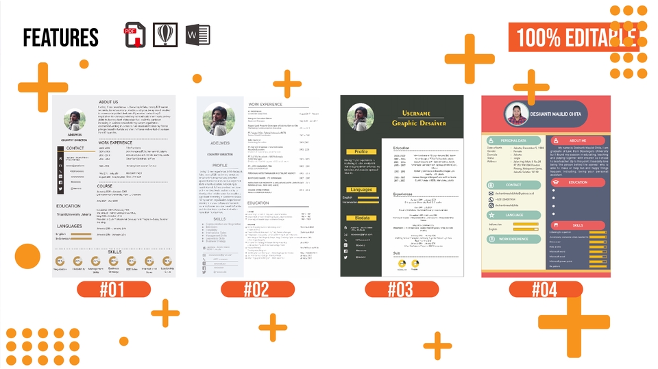 Portfolio & Resume - JASA DESAIN CV DENGAN KUALITAS TERBAIK 24 JAM (UNLIMITED REVISI) - 2