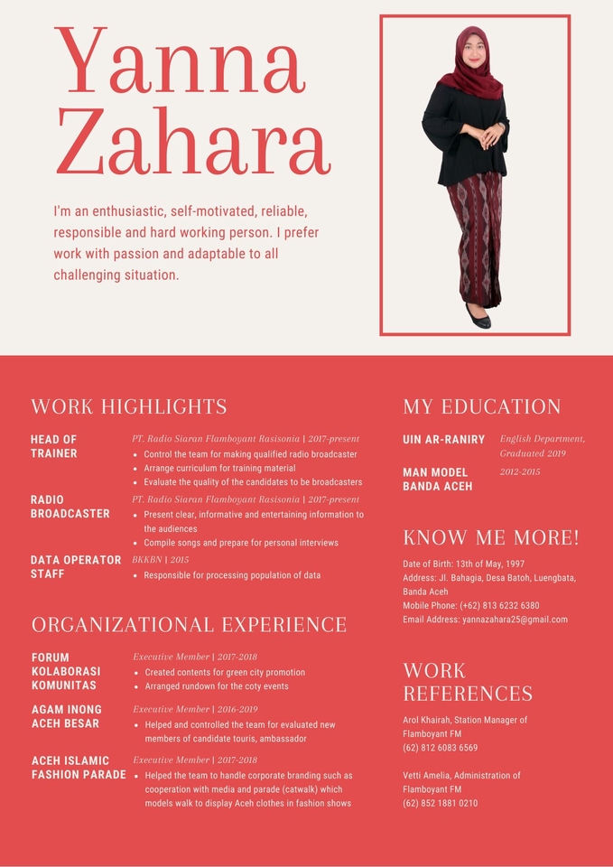 Portfolio & Resume - Aya's CV Designer - 3