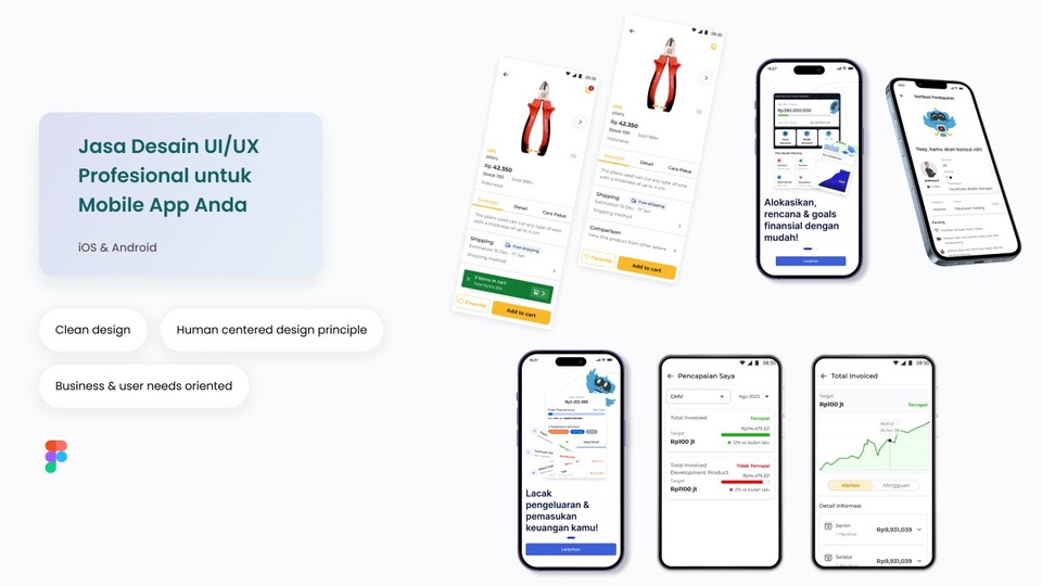 UI & UX Design - Jasa desain profesional UX/UI untuk aplikasi mobile (Android/iOS) menggunakan figma - 1