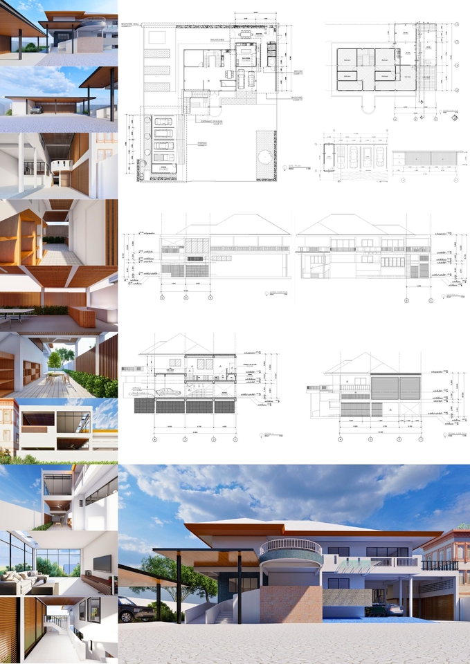 ออกแบบตกแต่งภายในและภายนอก - รับขึ้นโมเดล 3D สถาปัตยกรรม / เขียนแบบ / Render ทัศนียภาพภายนอกหรืภายในใน - 31