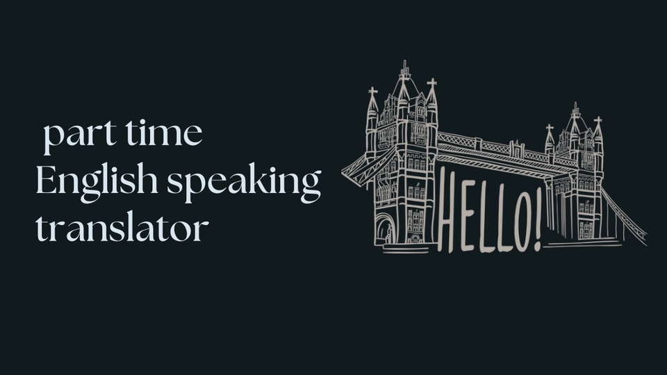 ล่ามแปลภาษาอังกฤษ พาร์ทไทม์