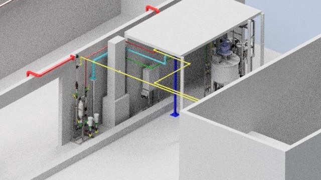 Jasa Gambar AutoCAD & Drafter Arsitektur Interior - auto sealer pump & piping