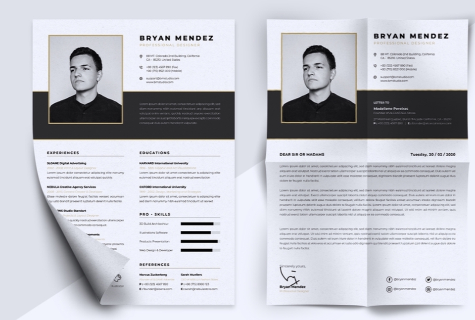 Portfolio & Resume - DESAIN RESUME / CV MINIMALIS DAN PROFESIONAL - 6