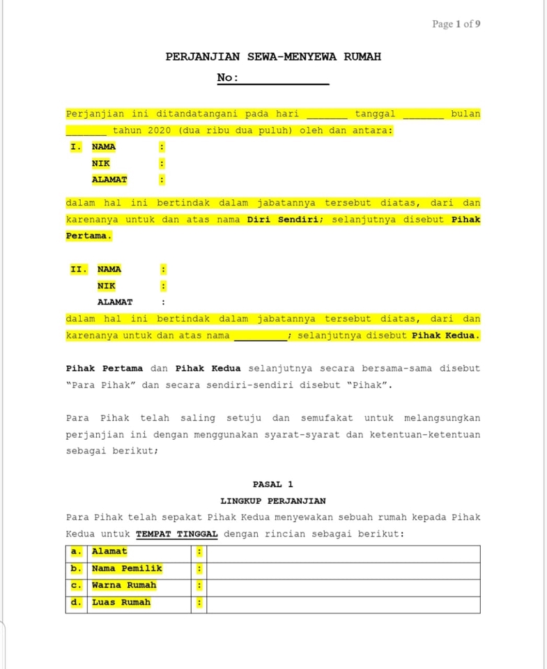 Hukum - KONSULTASI HUKUM & Drafting Perjanjian (Domestik/International), Dalam 1 Hari (Bebas Revisi) - - 10