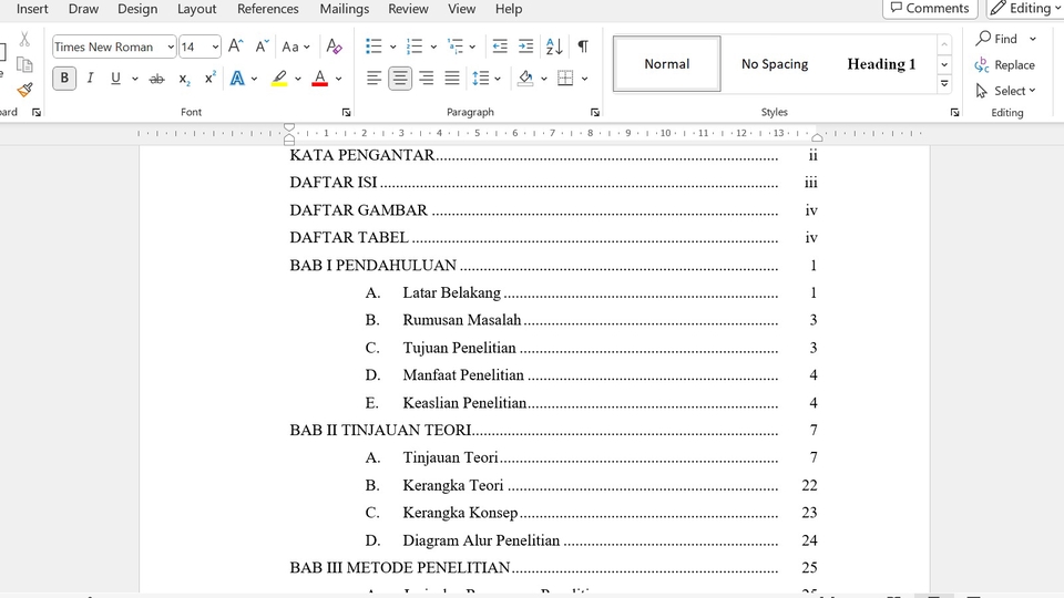 Pengetikan Umum - Jasa Edit Tulisan, Pembuatan Daftar Isi, Daftar Pustaka DLL - 5