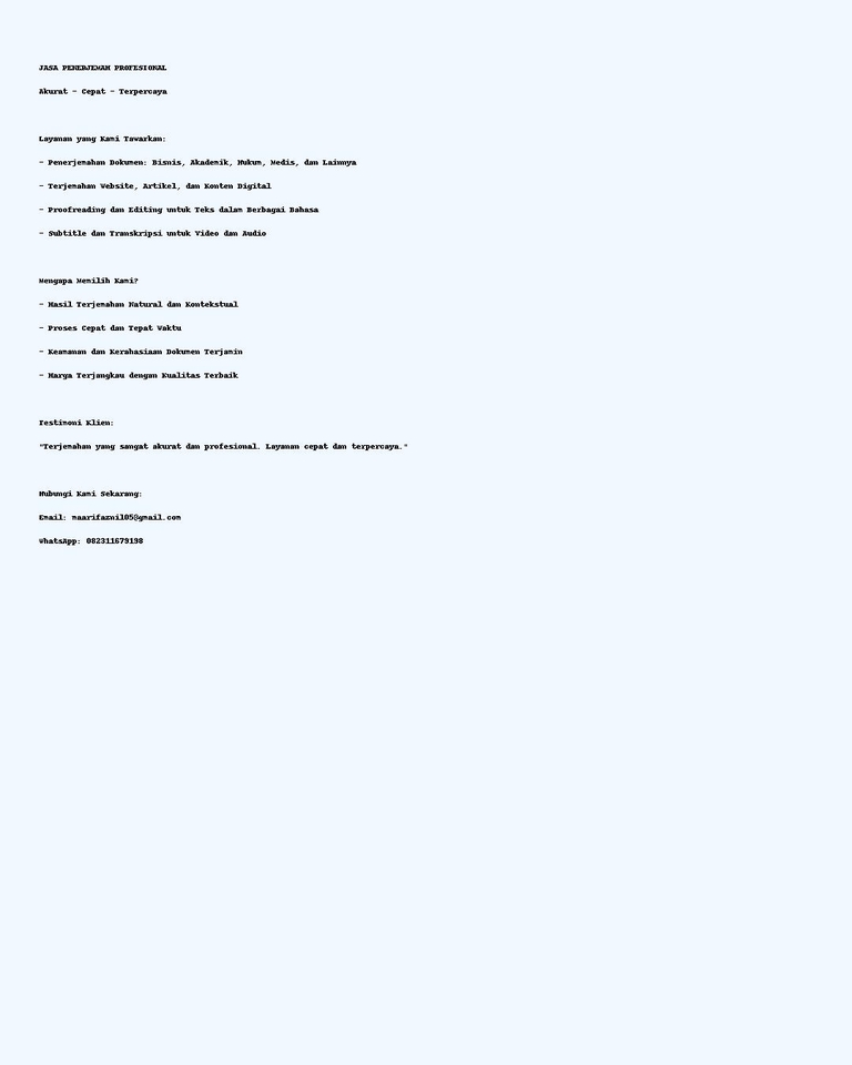 Jasa penerjemah profesional, terjemahan bahasa Inggris ke Indonesia, jasa translate bahasa Inggris, penerjemah bahasa Indonesia, jasa terjemahan dokumen, jasa penerjemah online.