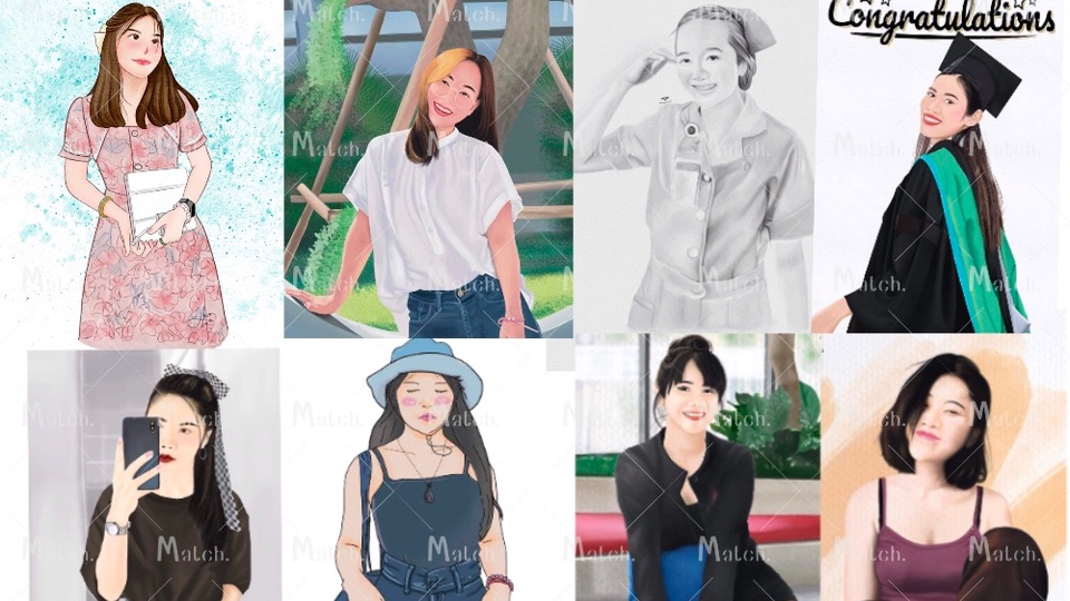 วาดภาพเหมือน Portrait - วาดภาพคน - 1