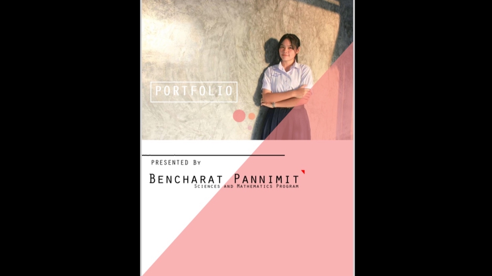 Portfolio & Resume - Portfolio/resume ยื่นสมัครเรียนต่อ/สมัครทำงาน - 1