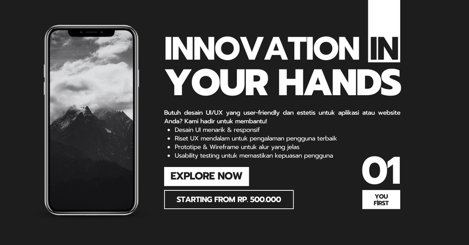 Jasa Desain UI UX Mobile untuk Aplikasi dan Website -  Membuat UI UX  dengan Freelancer berpengalaman, Harga Terjangkau.
