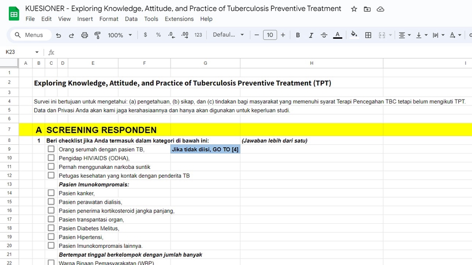 Entri Data - Jasa Pembuatan Pertanyaan Kuesioner/Survey Online (Google/Microsoft Form) Skripsi/Tesis/Disertasi - 2