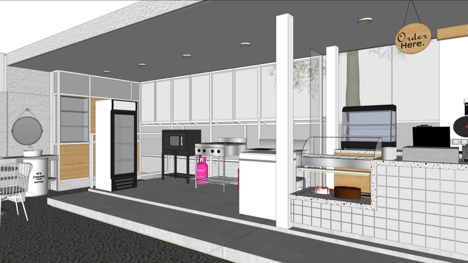 CAD Drawing - Jasa Desain 2D dan 3D Rumah Tinggal, Cafe, Bangunan Retail, dalam 1 minggu - 11