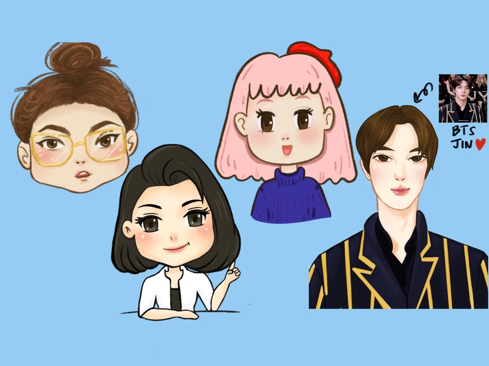 วาดแฟนอาร์ต - ภาพแฟนอาร์ต K-pop คน - 8