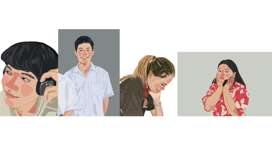 วาดภาพเหมือน Portrait - รับวาดรูป Portrait สไตล์ไม่เหมือนใคร , รับวาดสติ๊กเกอร์ - 5