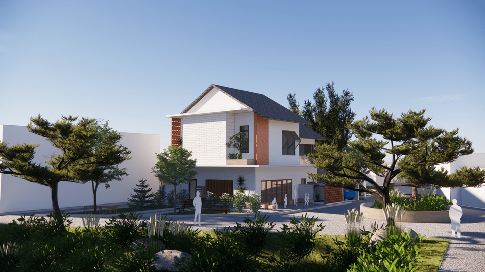 3D & Perspektif - Desain Eksterior/interior Rumah, Kantor, Cafe, Booth, dll. - 1