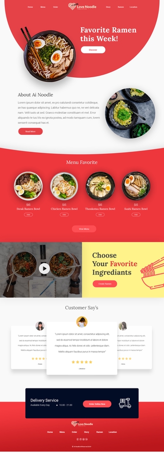 Desain Website UI UX dengan tampilan modern dan user-friendly untuk website layanan pengiriman makanan, desain dengan elemen warna cerah dan desain minimalis, termasuk button order makanan, fitur tracking pesanan dan tampilan halaman produk makanan dengan gambar berkualitas dan deskripsi makanan lengkap.
