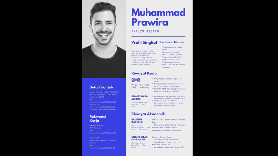 Portfolio & Resume - Desain Curriculum Vitae (resume) Menarik HCD - 5